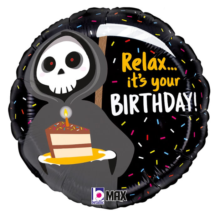 Globo 18" Grim Reaper Birthday C/1