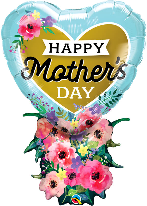 Globo 36" Happy Mothers Day Heart C/1