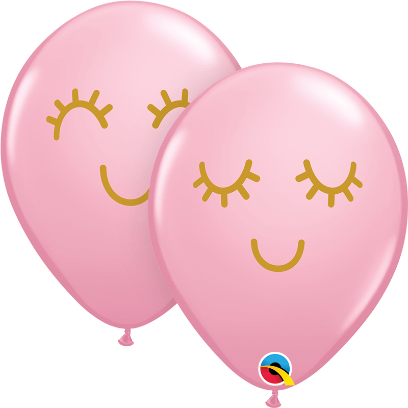 Globo 12" Pestañas  C/1