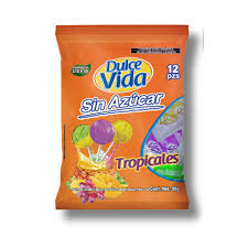 Paleta Sin Azucar Tropicales C/12