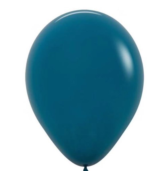 Globo 12" Latex Fashion Turquesa Profundo C/1