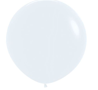 Globo 24" Latex Fashion Blanco C/1
