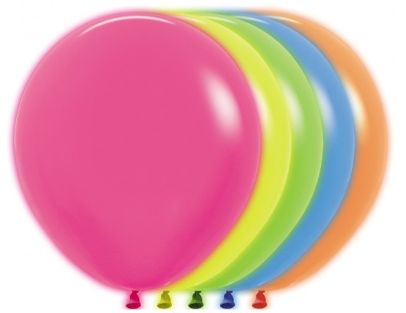 Globo 18" Latex Neon Surtido C/1