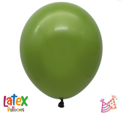 Bolsa De Globos 9" Verde Olivo C/50