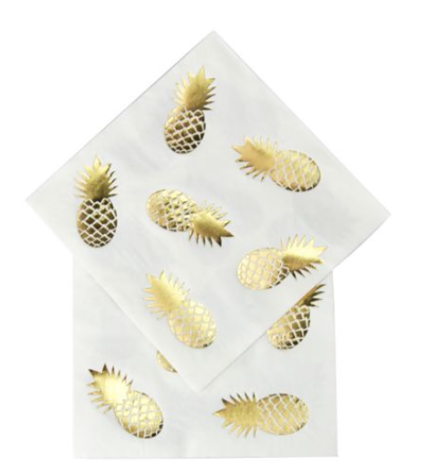 Servilleta Piña Foil C/16