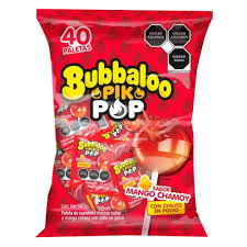 Bubbaloo Pik Pop Mango Chamoy 580g