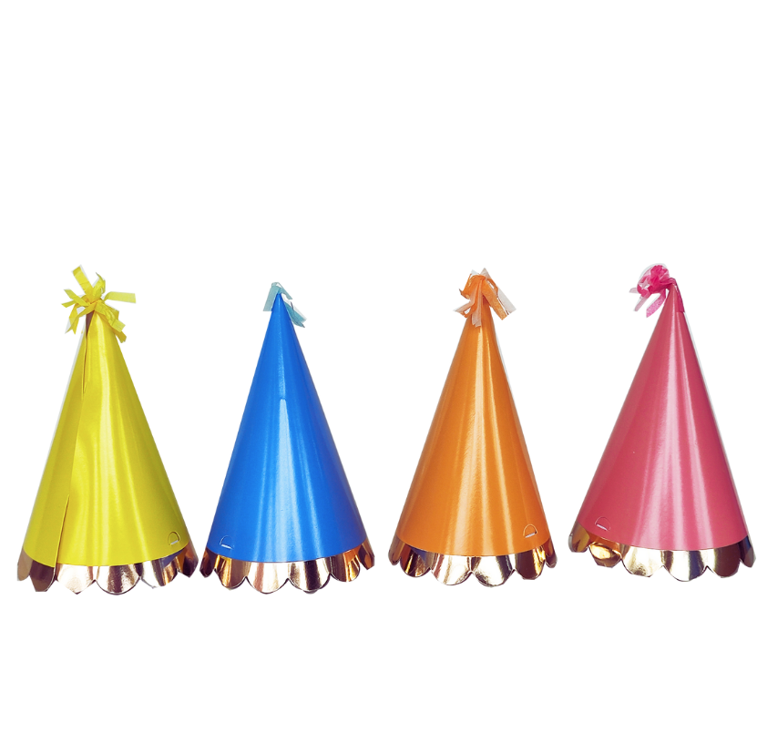 Mini Gorritos Colores Foil  C/8