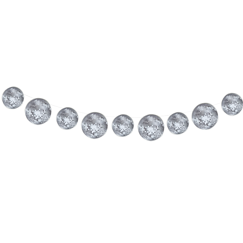 Banderin Bola Disco C/1