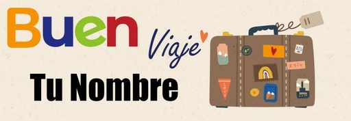 Banner Buen Viaje Personalizable