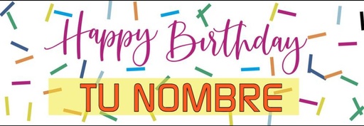 Banner HBD Sprinkles Personalizable