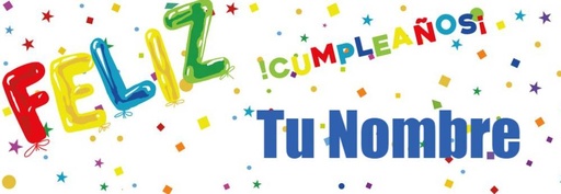 Banner HBD Globos Personalizable