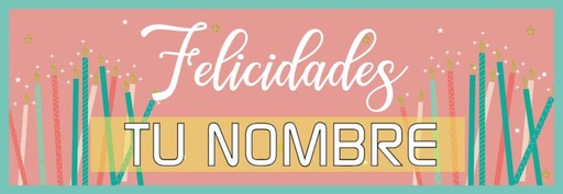 Banner HBD Velas Personalizable