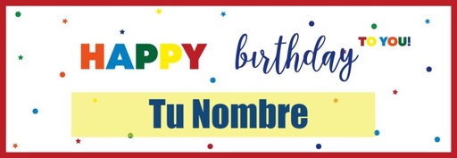 Banner HBD Stars Personalizable